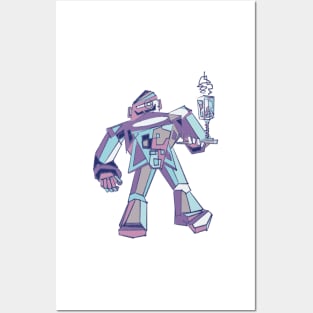Robo Waiter Posters and Art